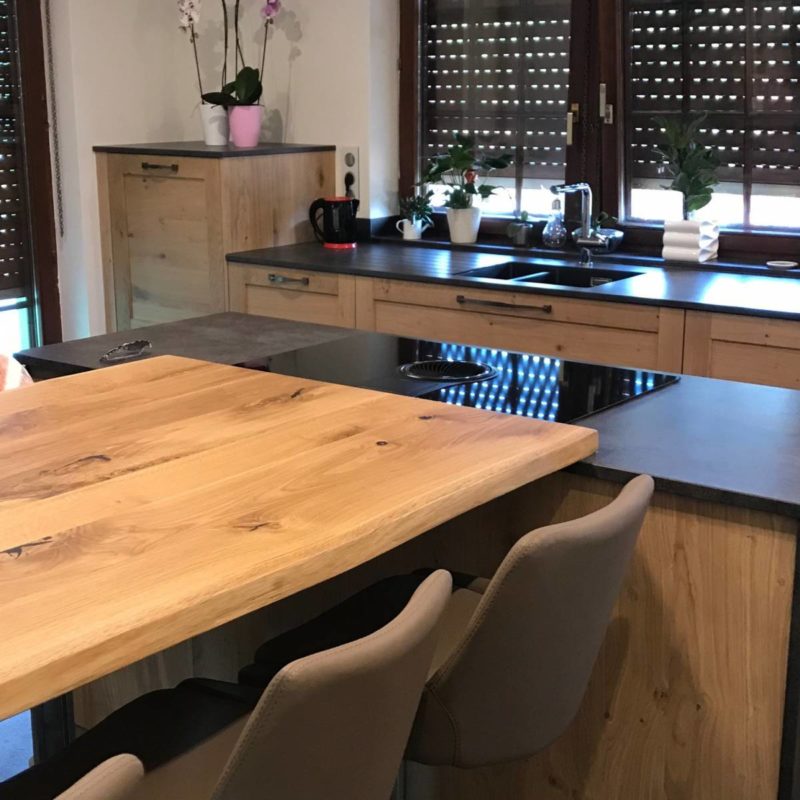 CUISINES PLATEAUX EN BOIS MASSIF EFFET TRONC H&oelig;nheim 2