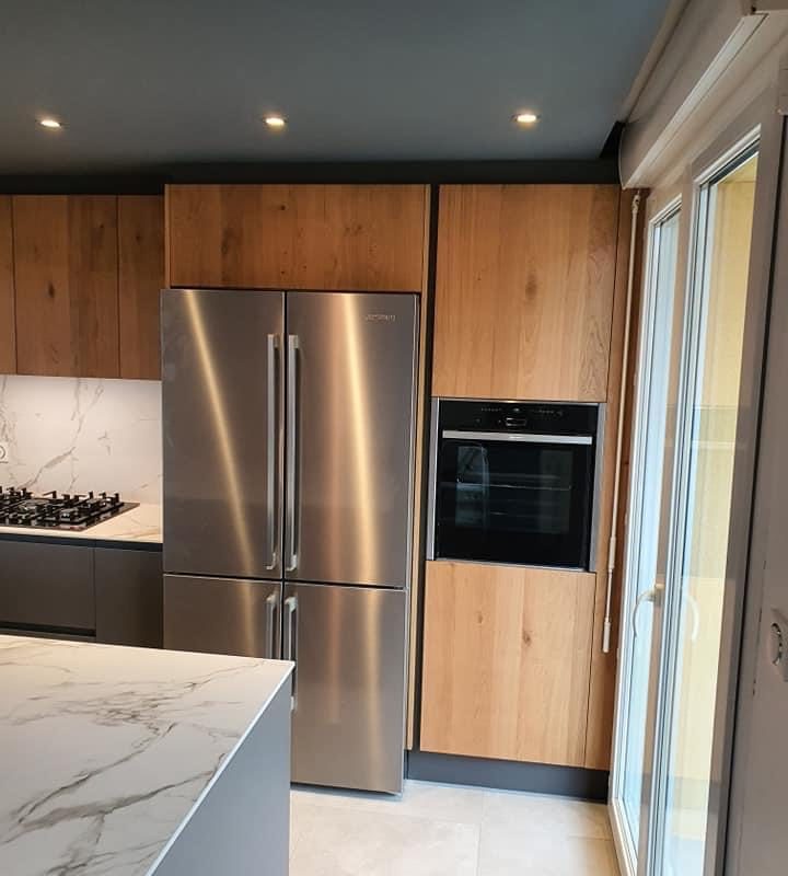 CUISINE EN CHENE NATUREL BOIS MASSIF Molsheim 3
