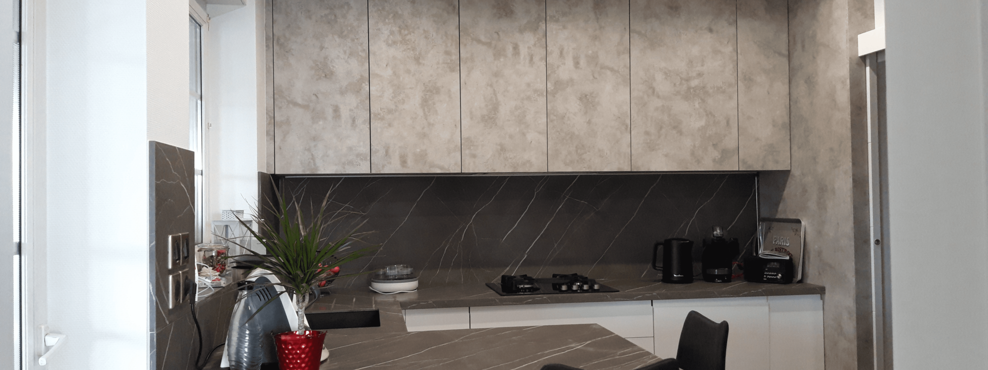 Pose cuisine secteur MORSCHWILLER. Nouvelles finitions fa&ccedil;ades. Bischheim